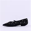 Pedro Anton Barcelona Studded Pump Strap - Black Suede